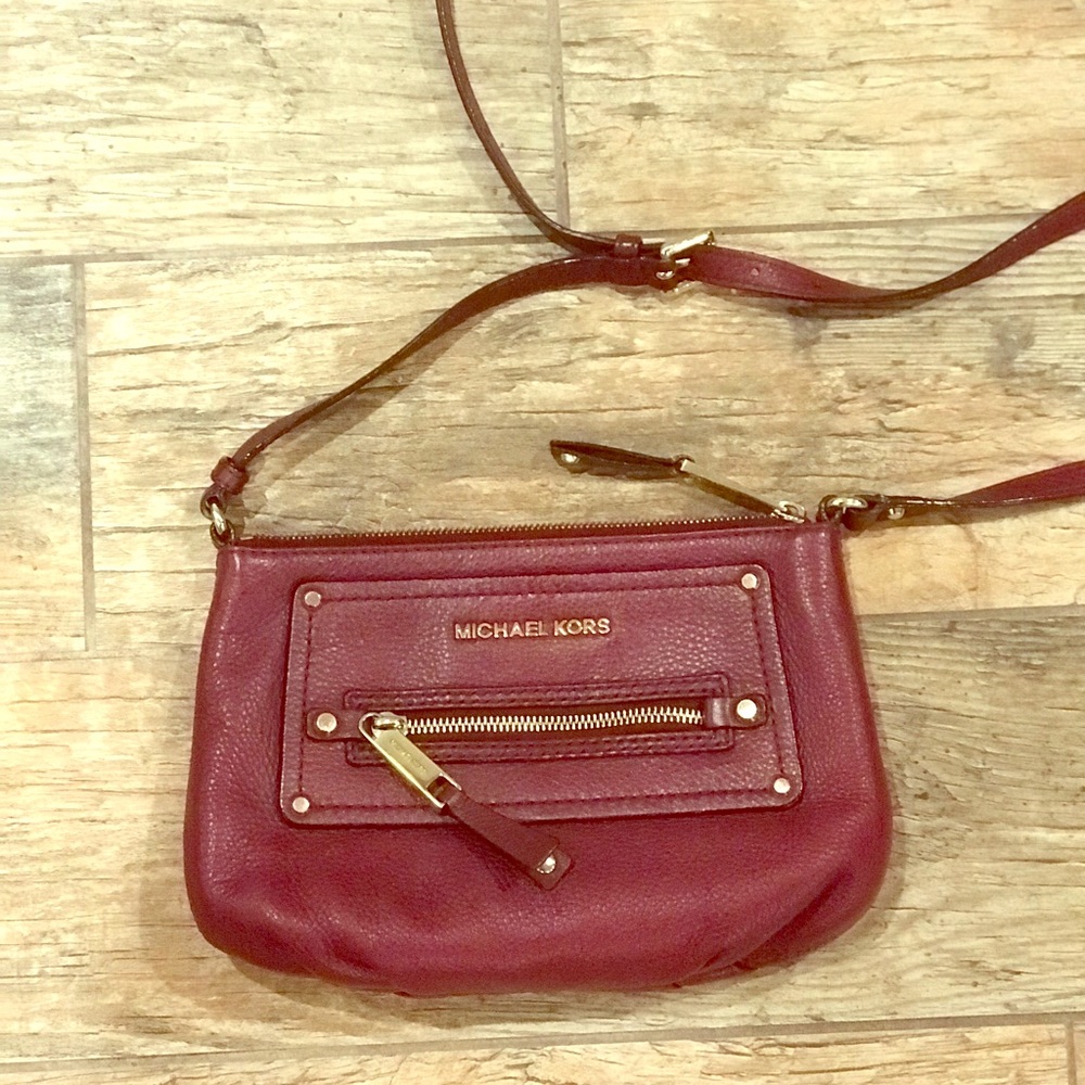 Wine Michael Kors Crossbody